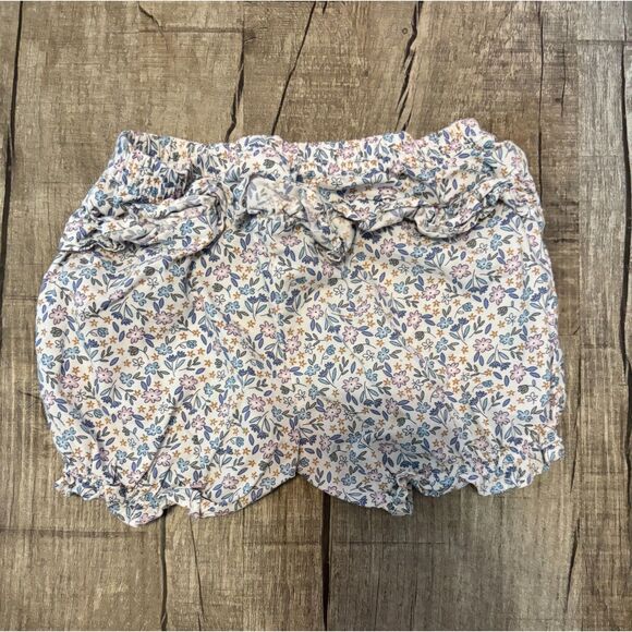 Carter’s Baby Girls Floral Bloomers Shorts Size 18 Months Ruffle Hem - Picture 3 of 3